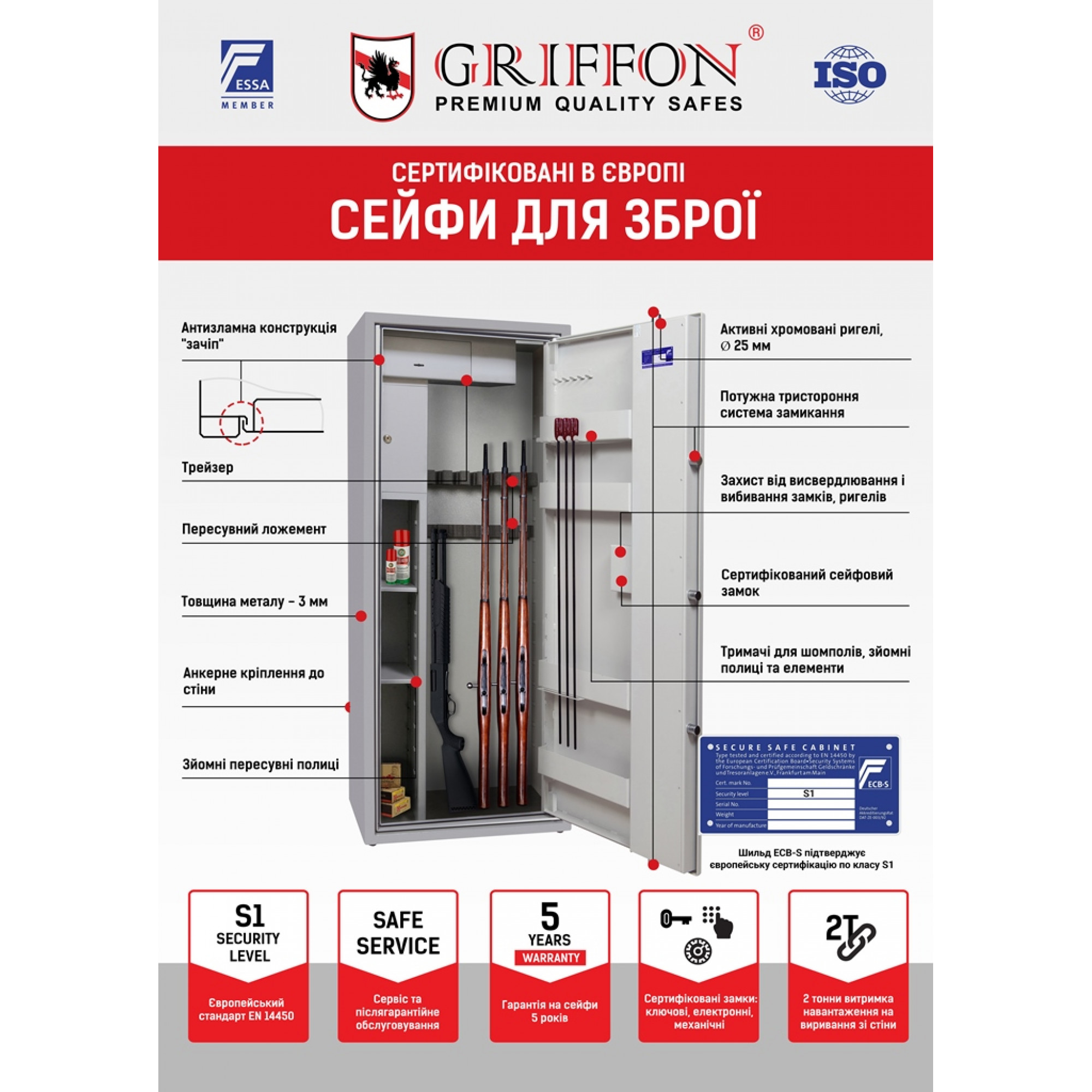 Сейф Griffon GE.750.E.L Фото 3